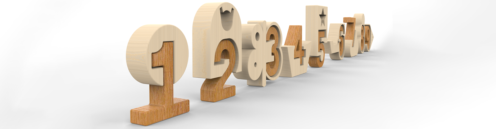 Engage and Educate with the Wooden Digital Number 0 to 9 Small Train