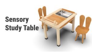 Kids Wooden sensory study table