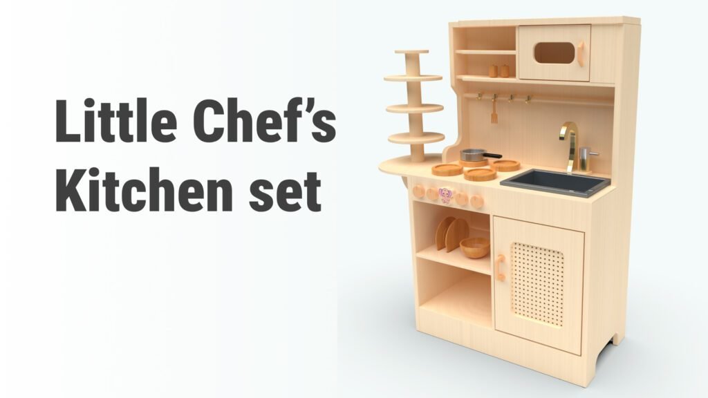 Wooden Kitchen Set for Kids