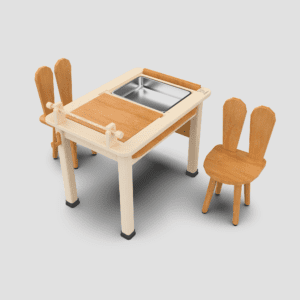 Multi Purpose Study Table With 2 Rabbit Chair.