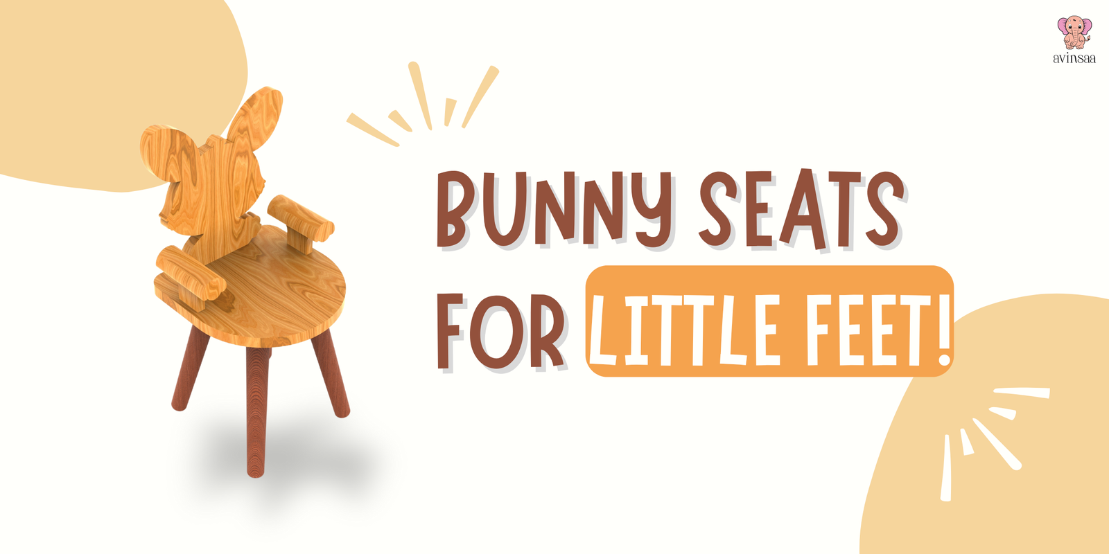 avinsaa  rabbit kids chair